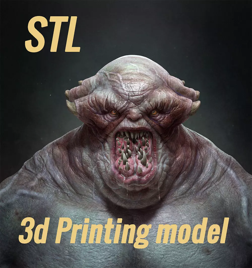 monster stl 3D print model_0