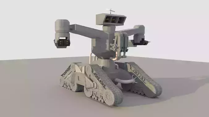 Sci-fi Terminator Hunter Killer Tank