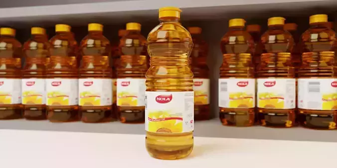 Nola cooking sunflower oil bottle