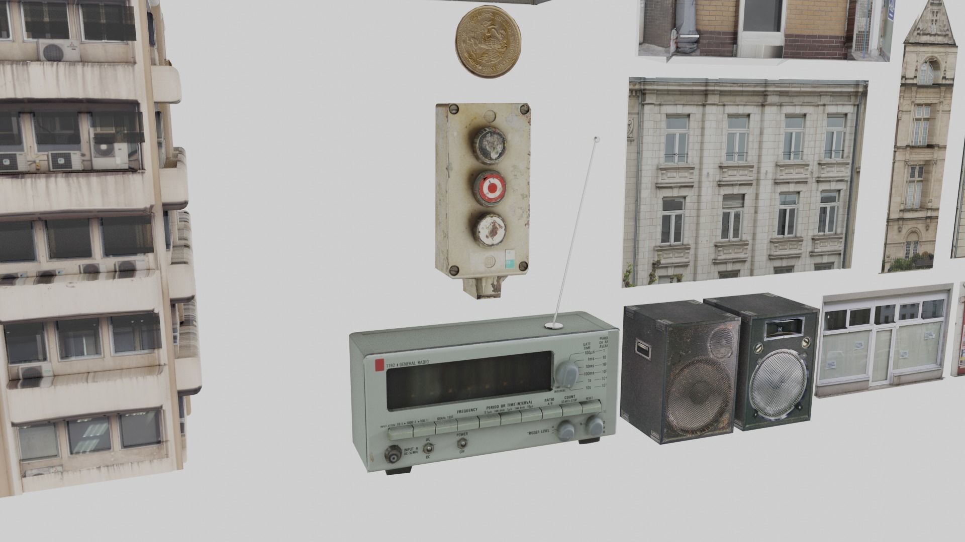 City Props and Assets Low-poly 3D model_5