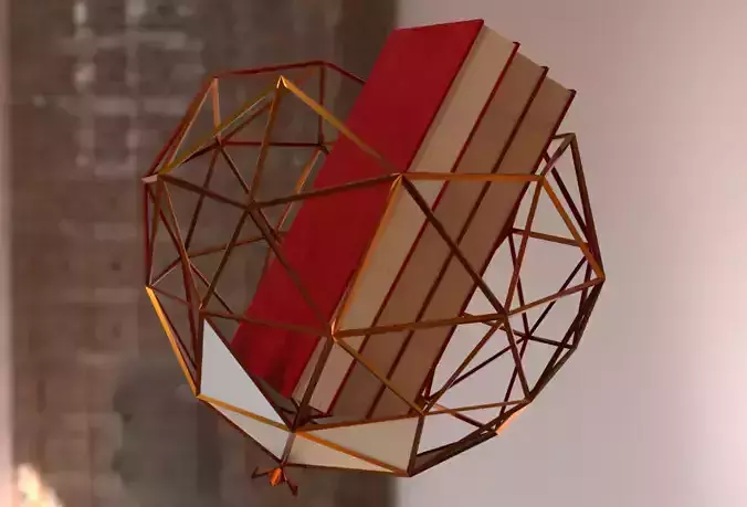 Gold and Acrylic Item Holder