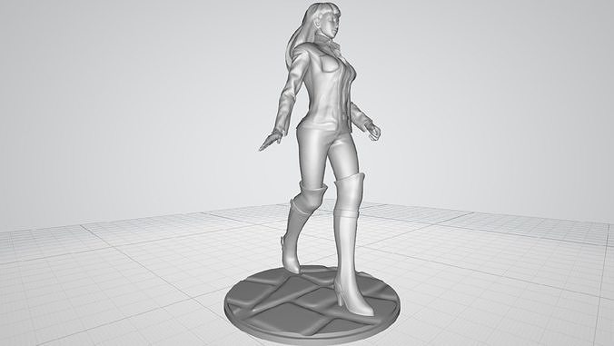 girl walking  Free 3D print model