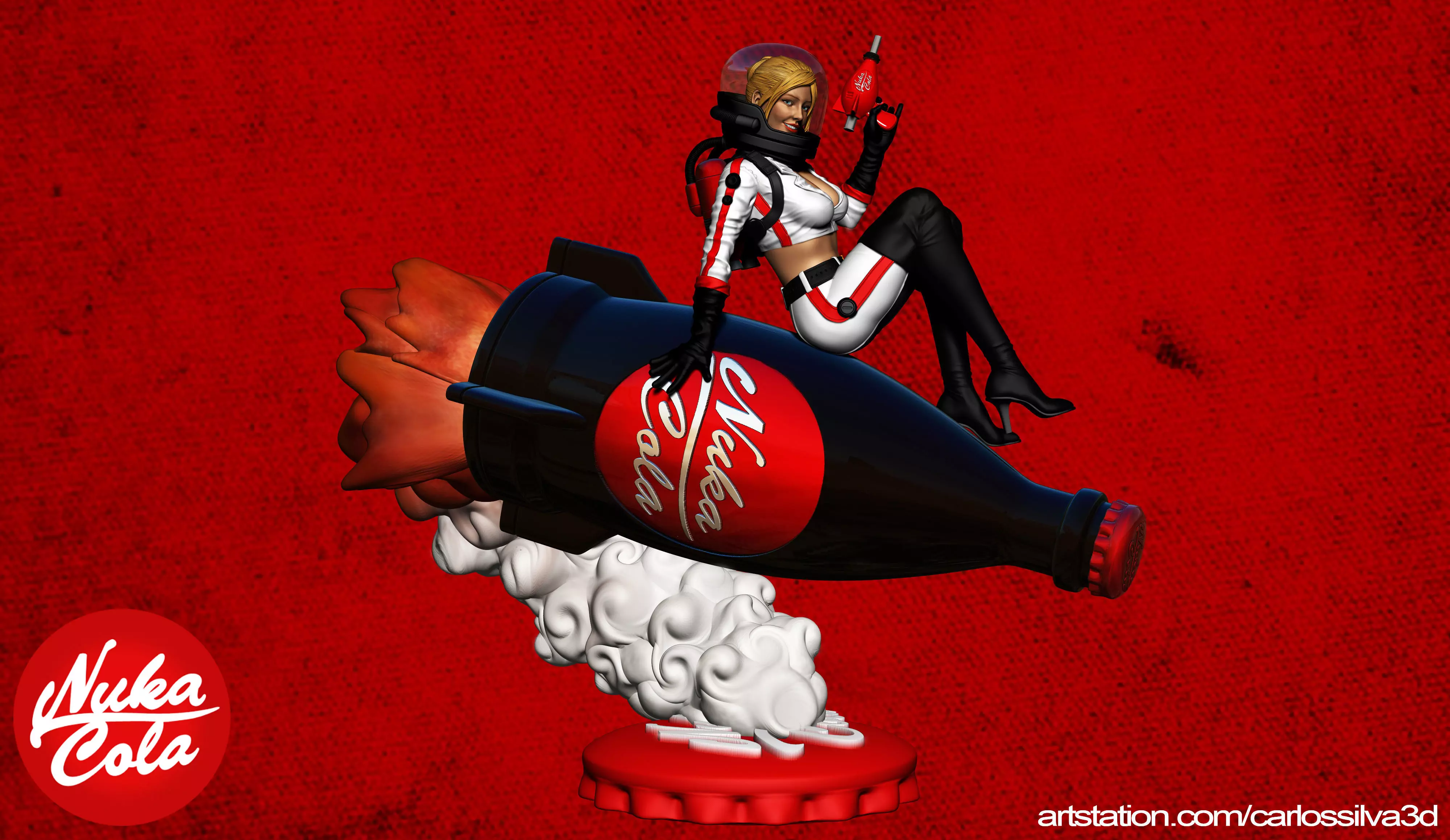 Nuka Cola 2 heads Model 3D print 3D print model
