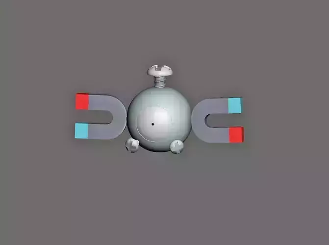 Magnemite Pokemon Fanart Model