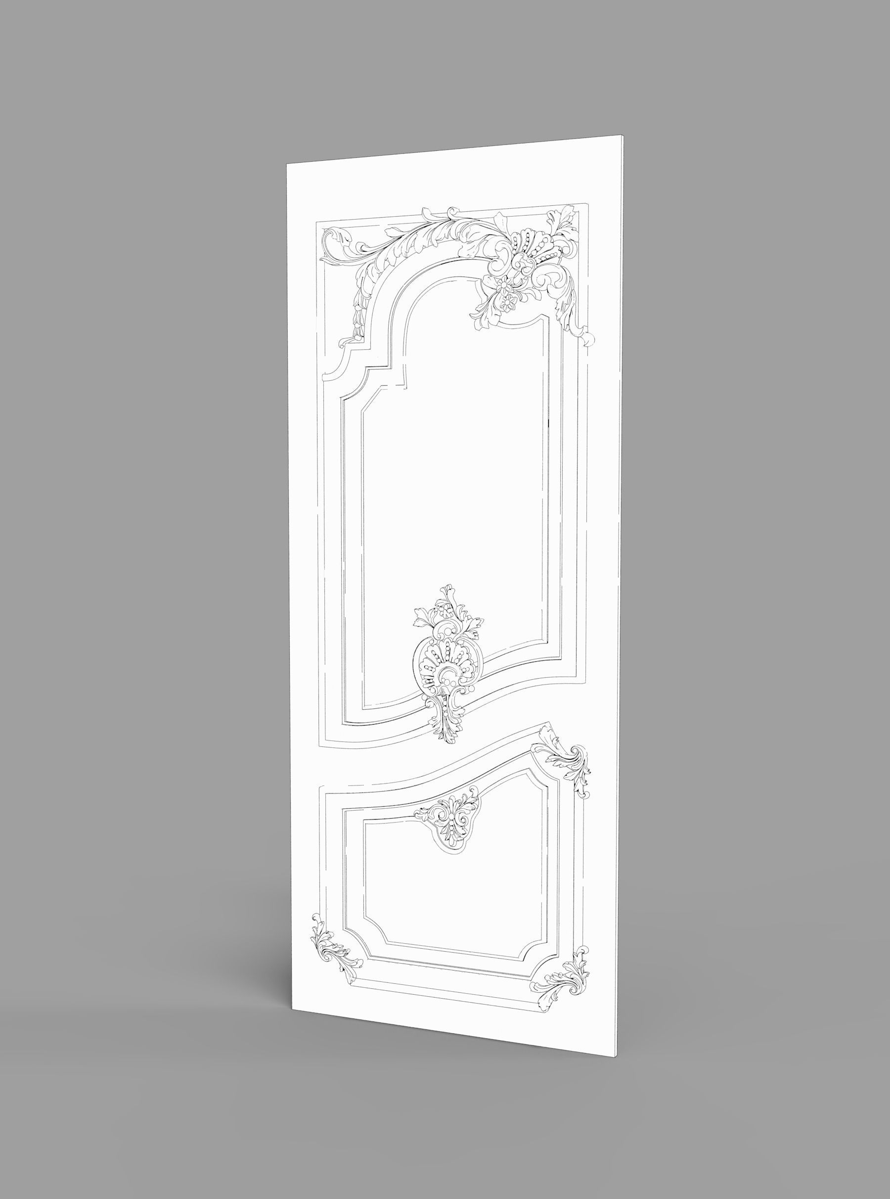 Door cnc 3D model_1