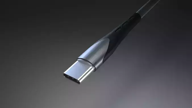 USB Type-C Cable 3D model