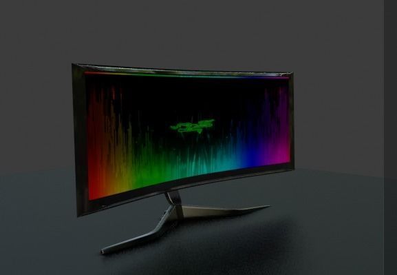 Gaming Monitor 3D model_7