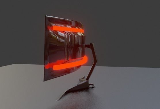 Gaming Monitor 3D model_8