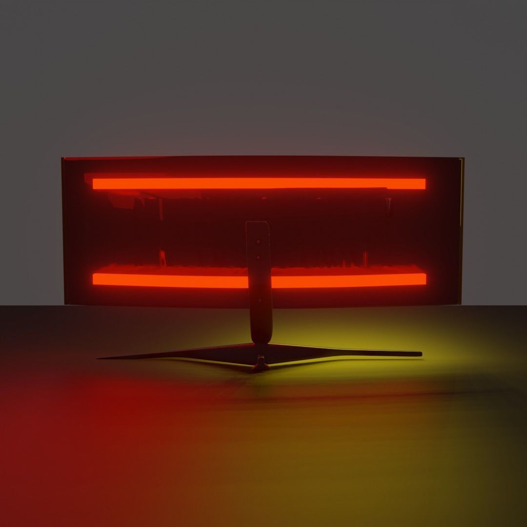 Gaming Monitor 3D model_4