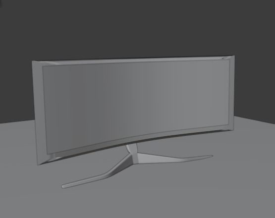 Gaming Monitor 3D model_14