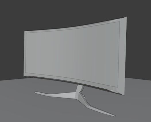Gaming Monitor 3D model_13