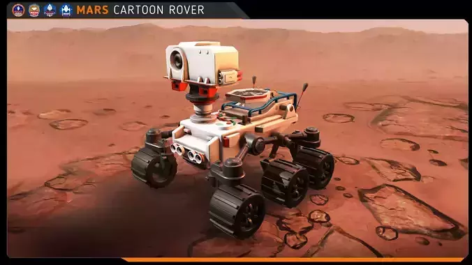 Cartoon - Mars Rover
