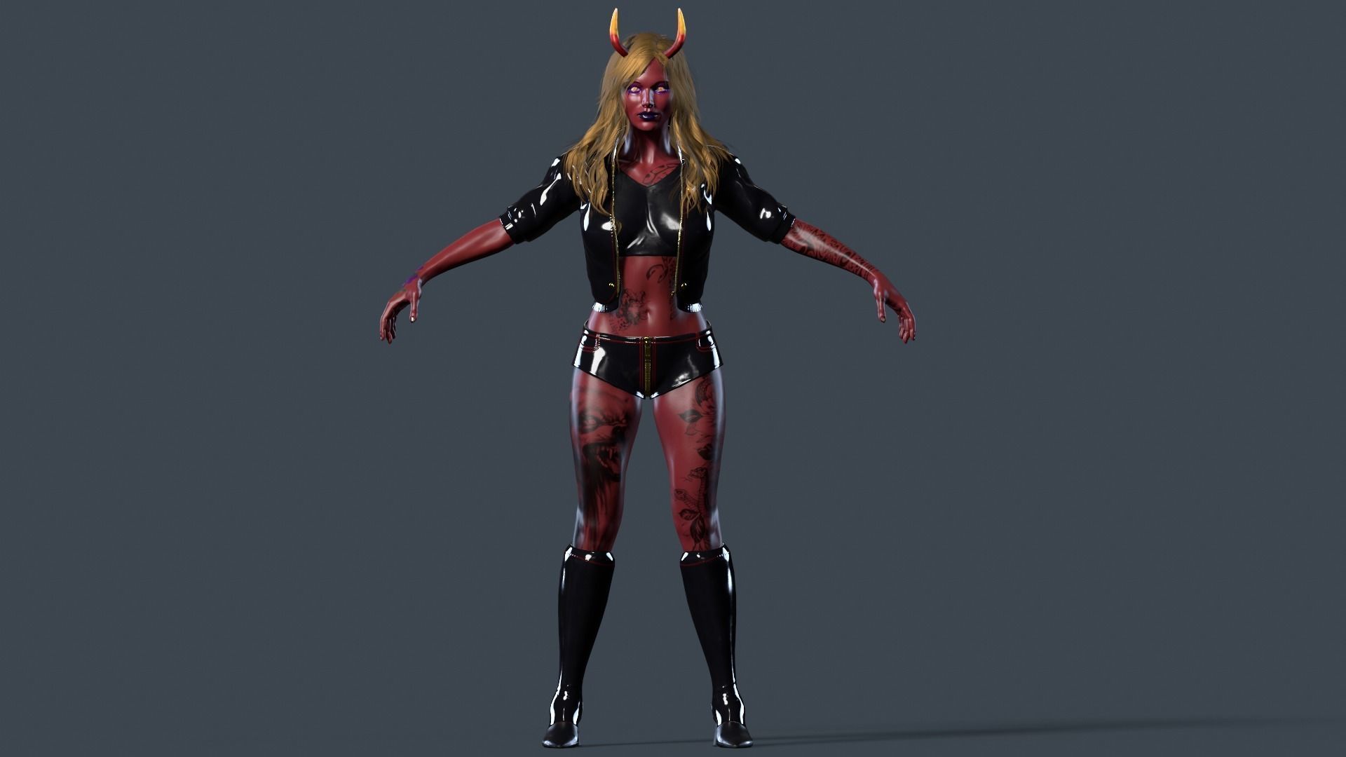 The devils daughter Low-poly 3D model_11