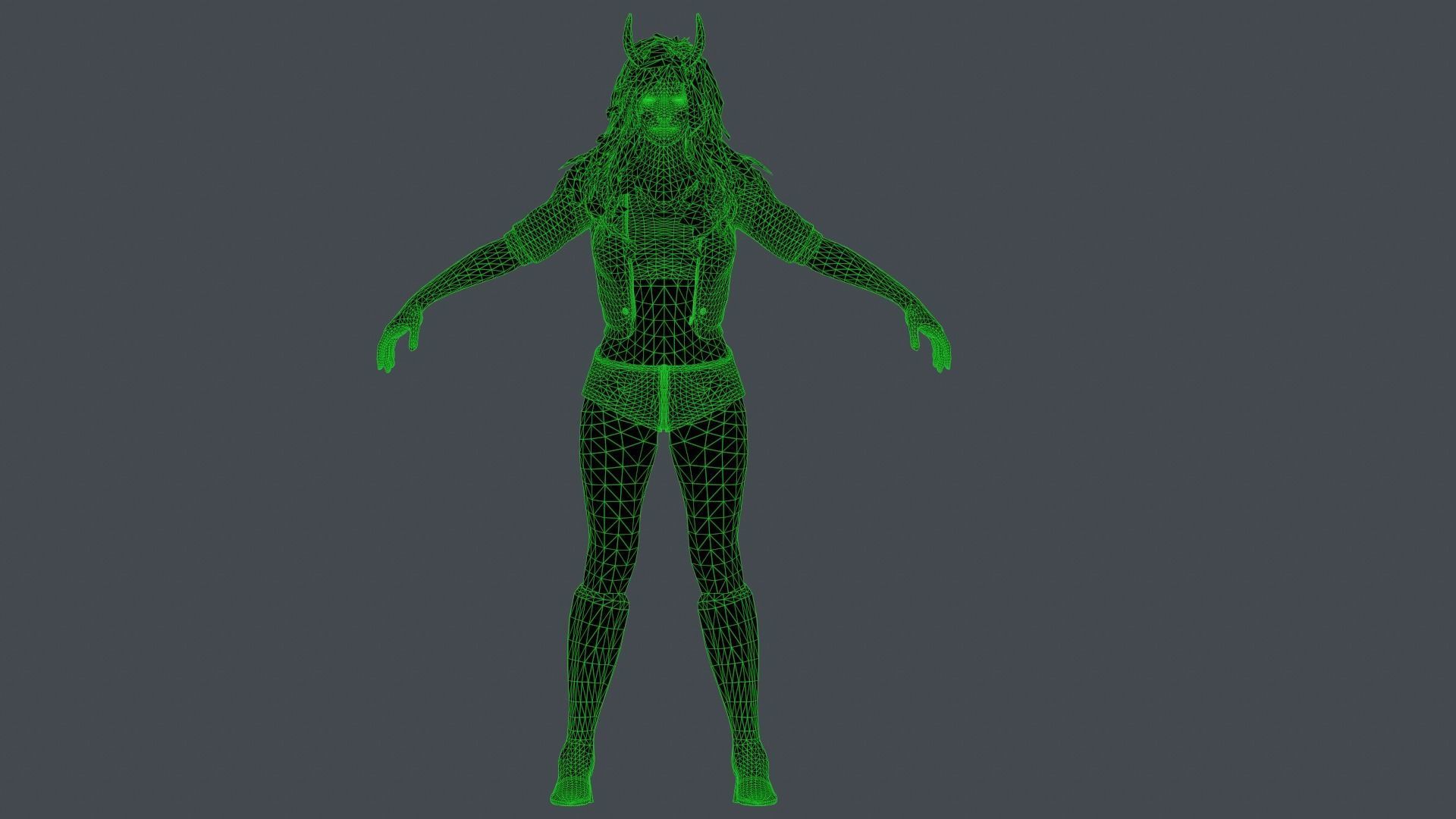 The devils daughter Low-poly 3D model_5