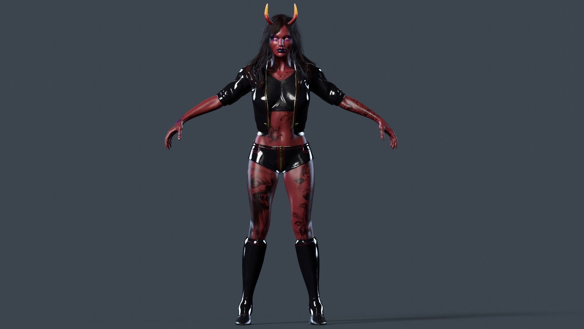 The devils daughter Low-poly 3D model_3