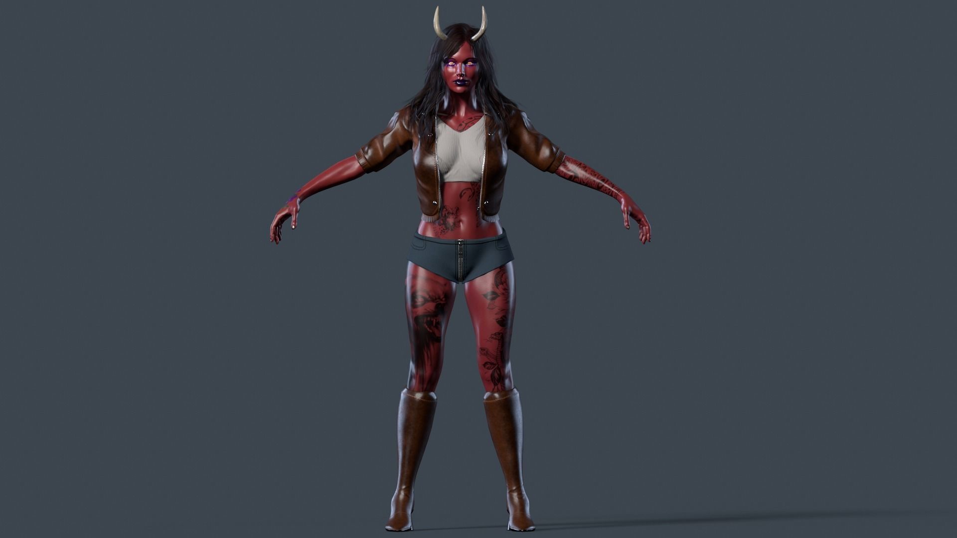 The devils daughter Low-poly 3D model_13