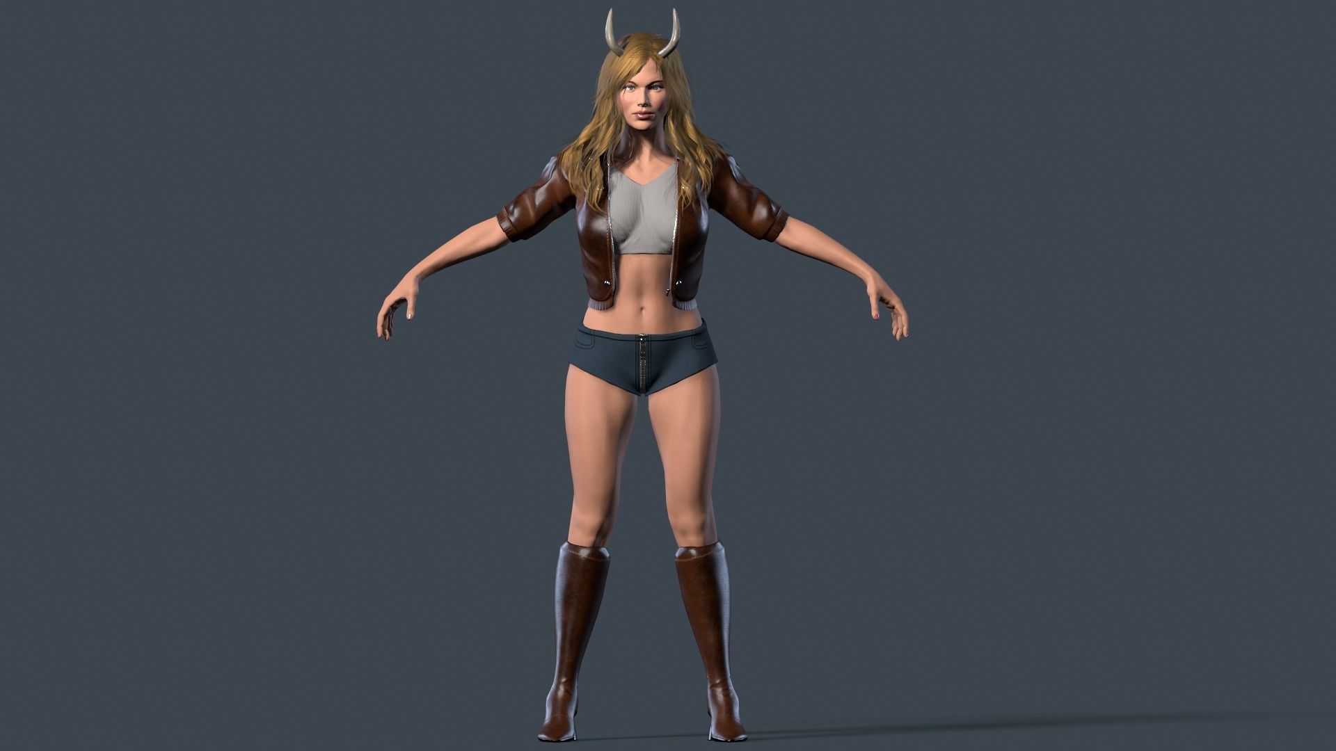 The devils daughter Low-poly 3D model_14