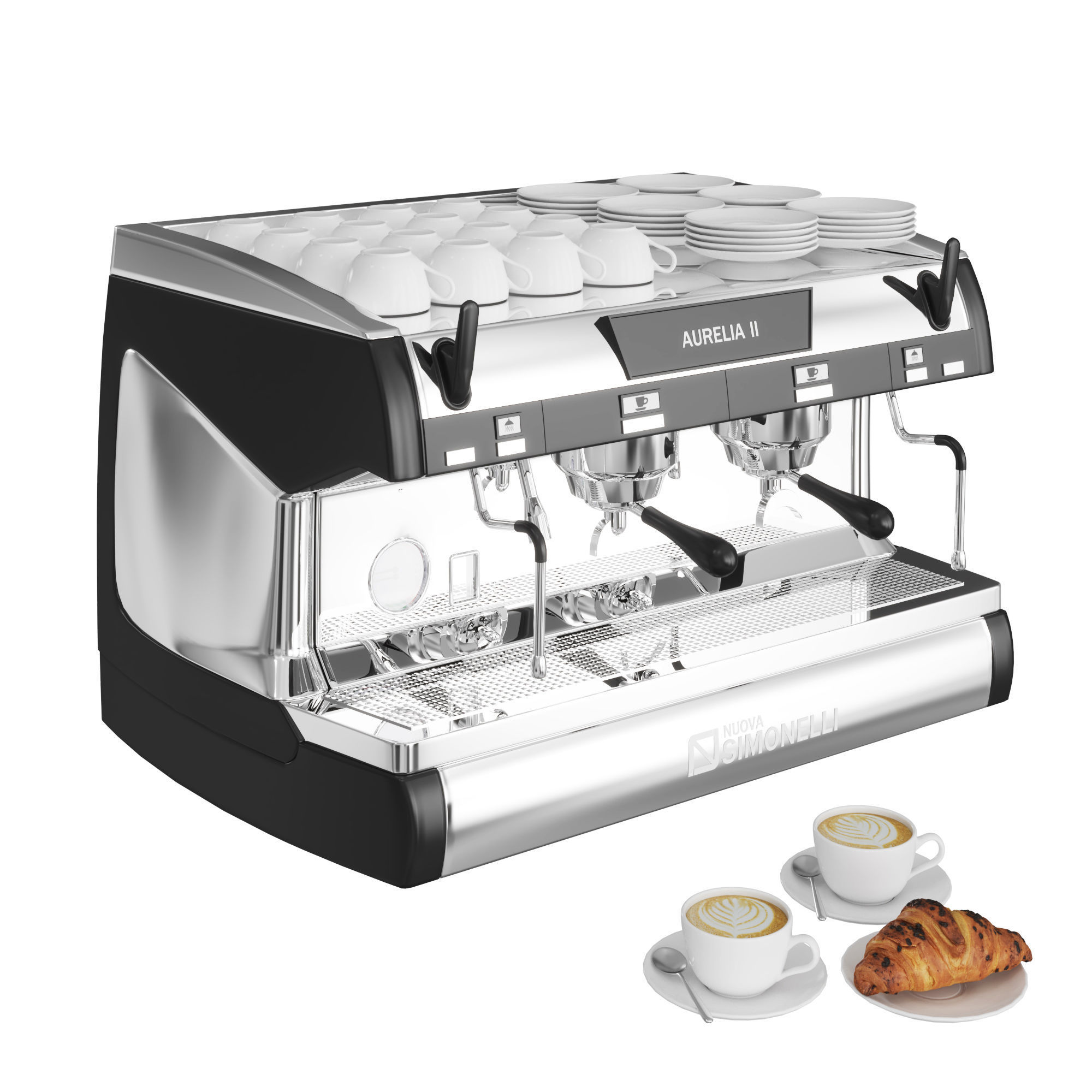 Aurelia Coffee Machine Medium 3D model_1