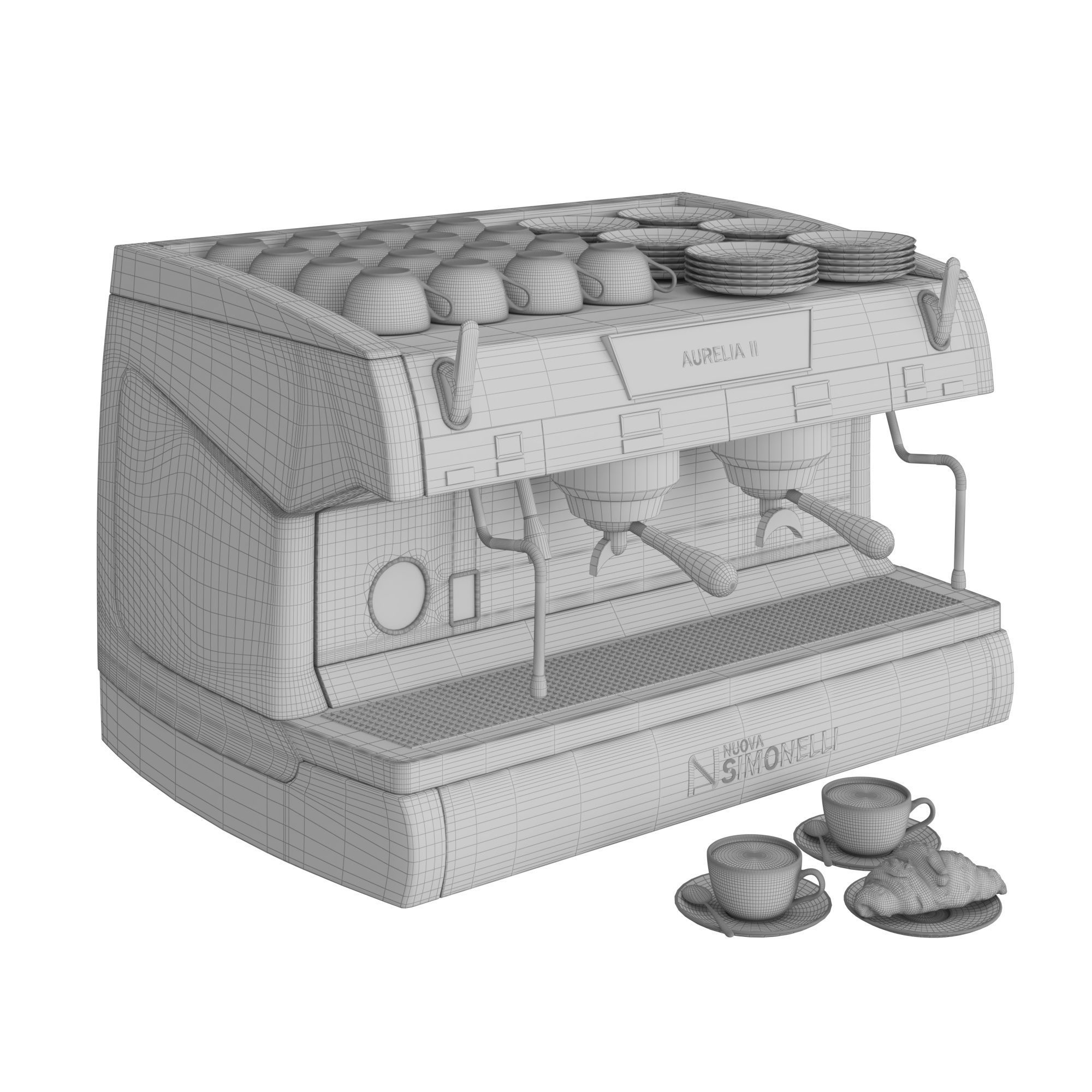 Aurelia Coffee Machine Medium 3D model_2