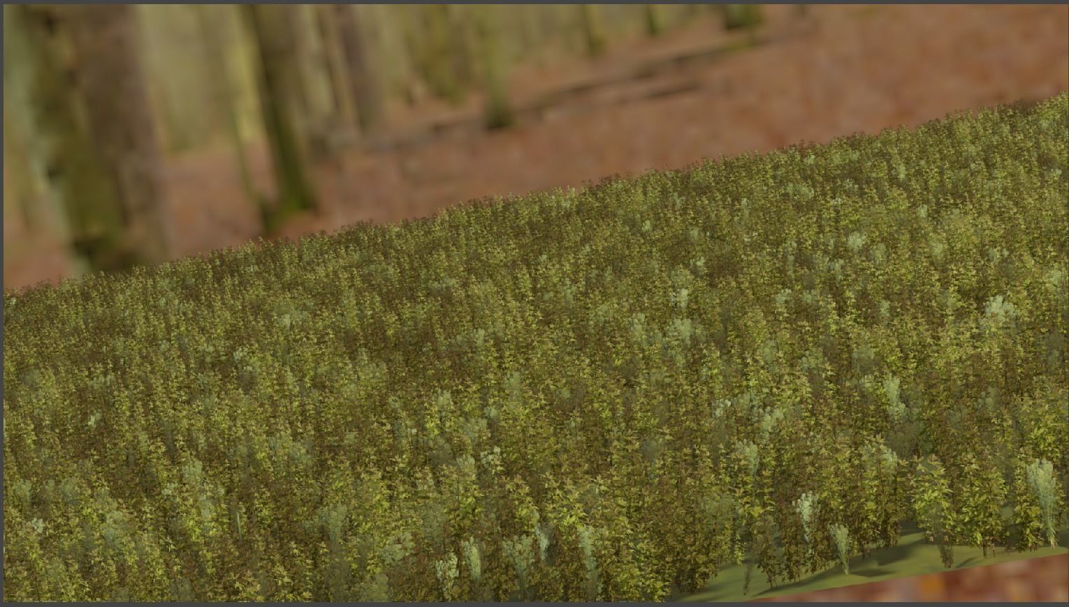 grass landscape Low-poly 3D model_2