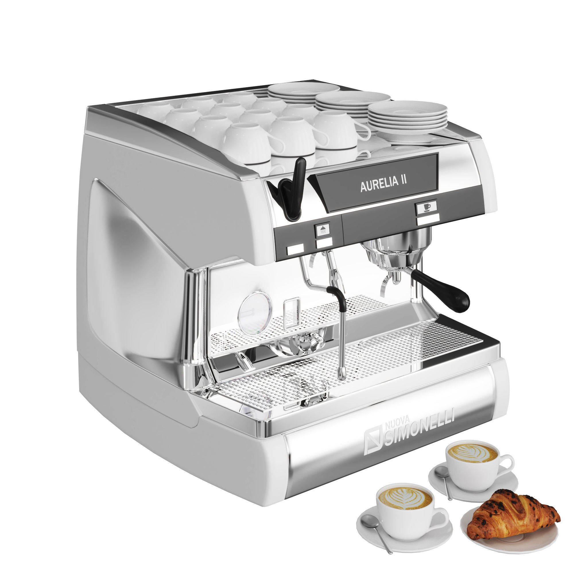 Aurelia Coffee Machine Small 3D model_4
