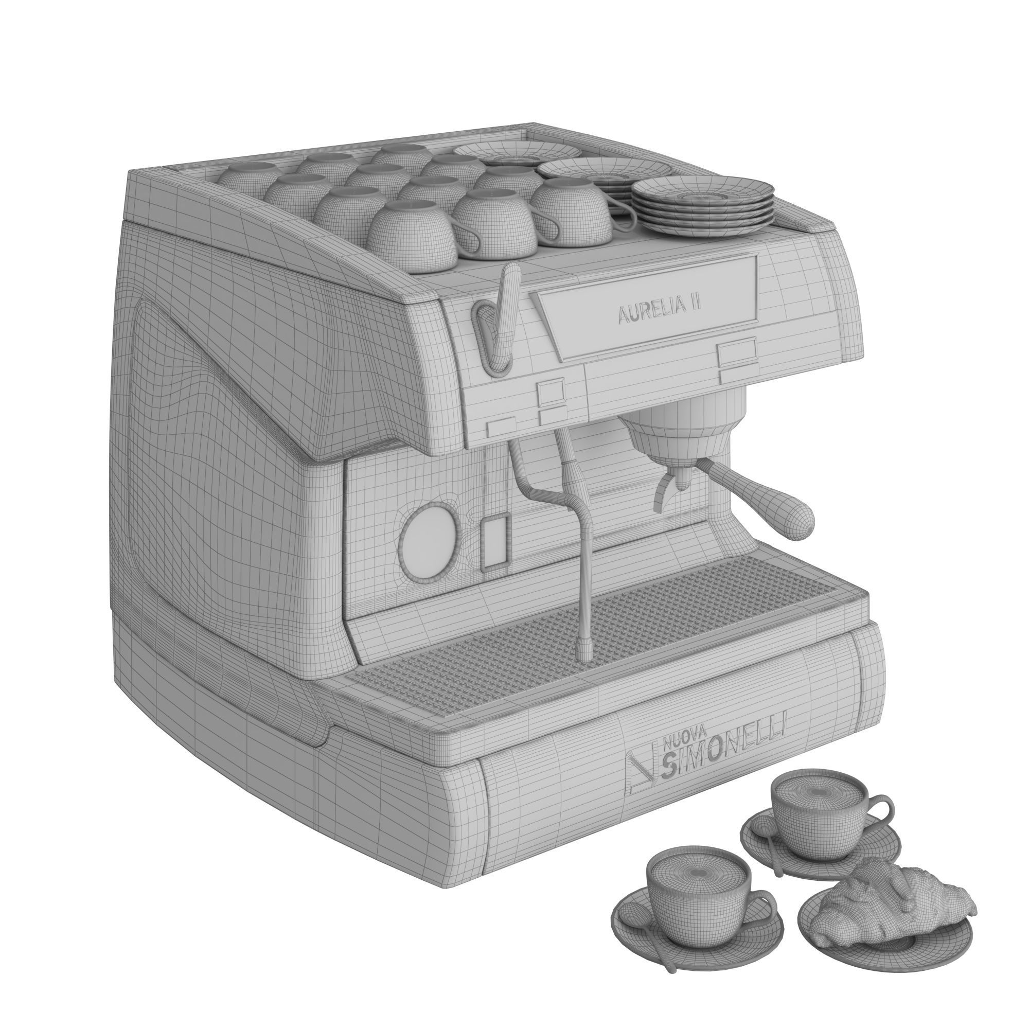 Aurelia Coffee Machine Small 3D model_2