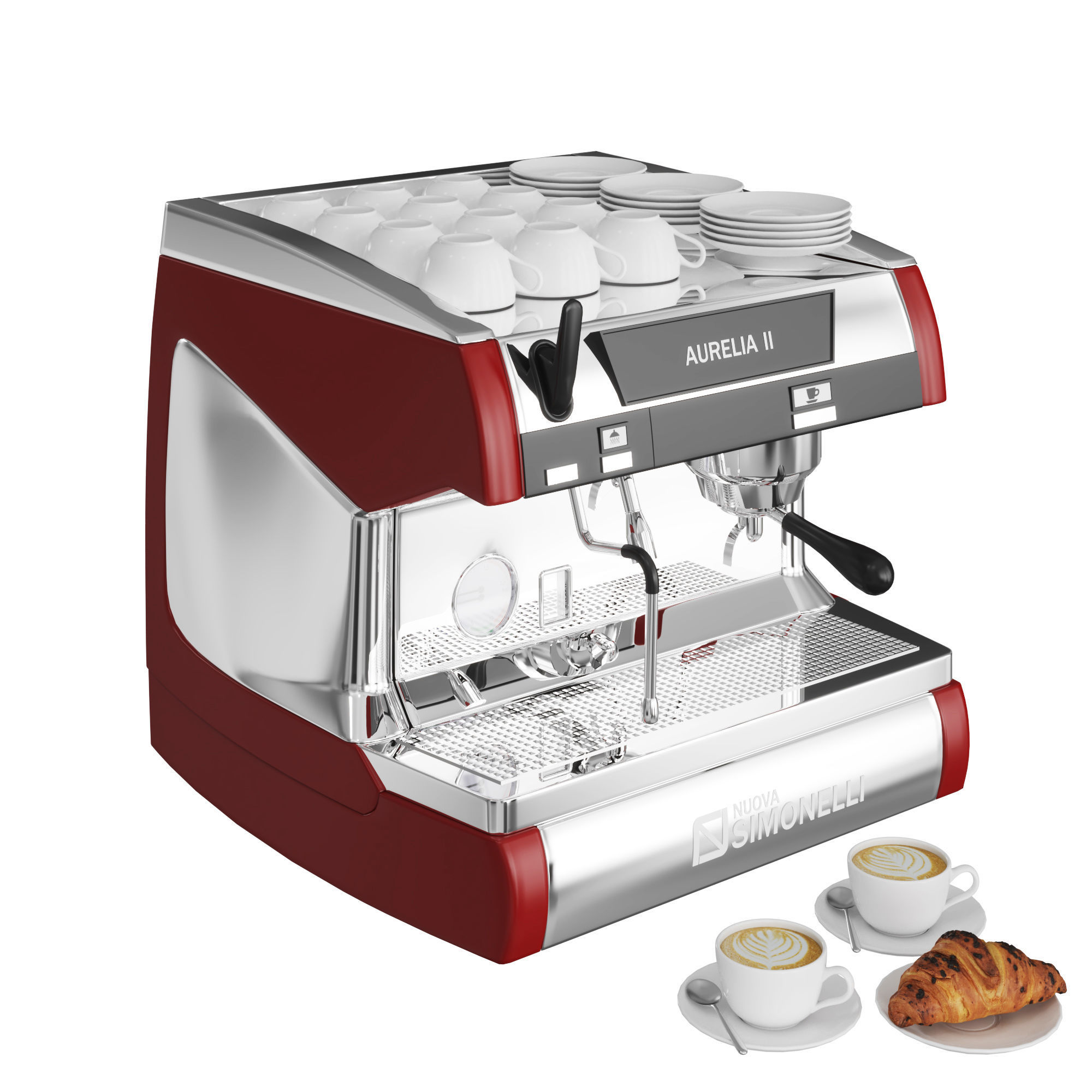 Aurelia Coffee Machine Small 3D model_3