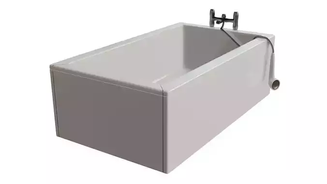 Elite Bath Tub Low-poly 3D model