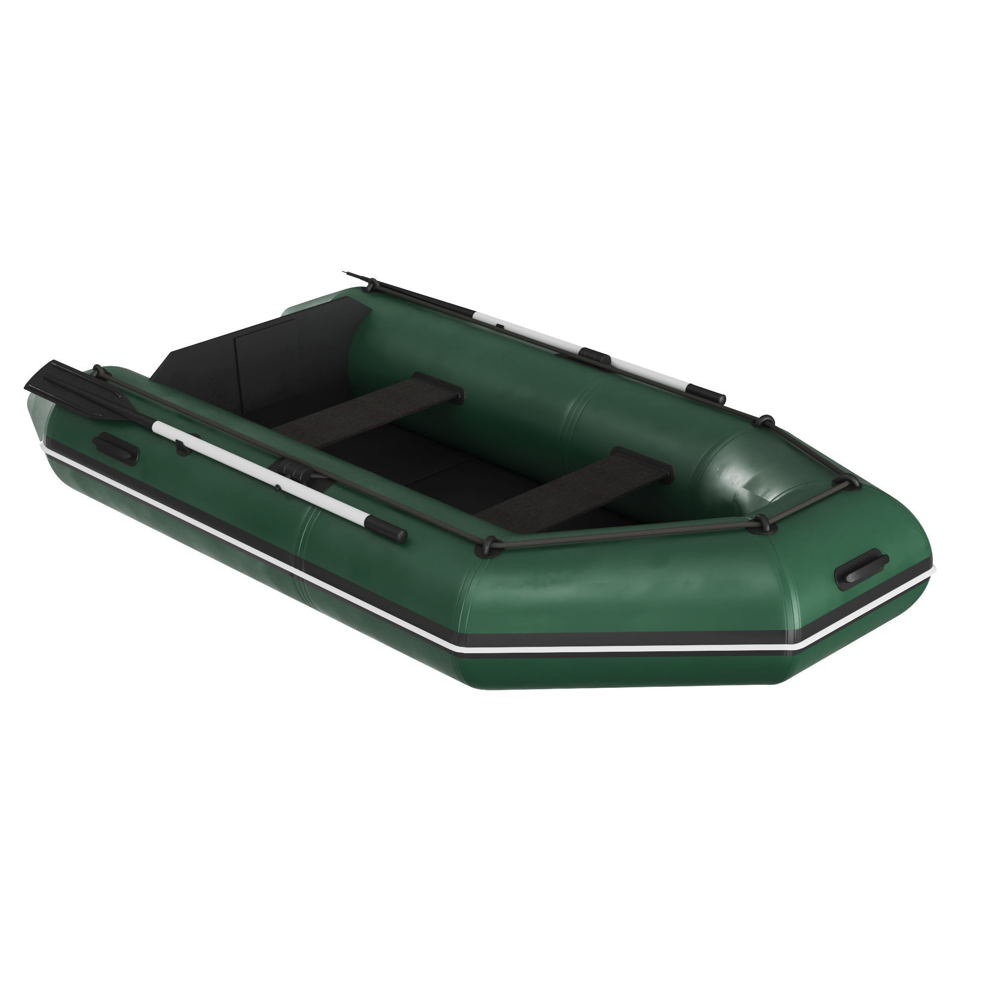 Inflatable boat 2 3D model_2