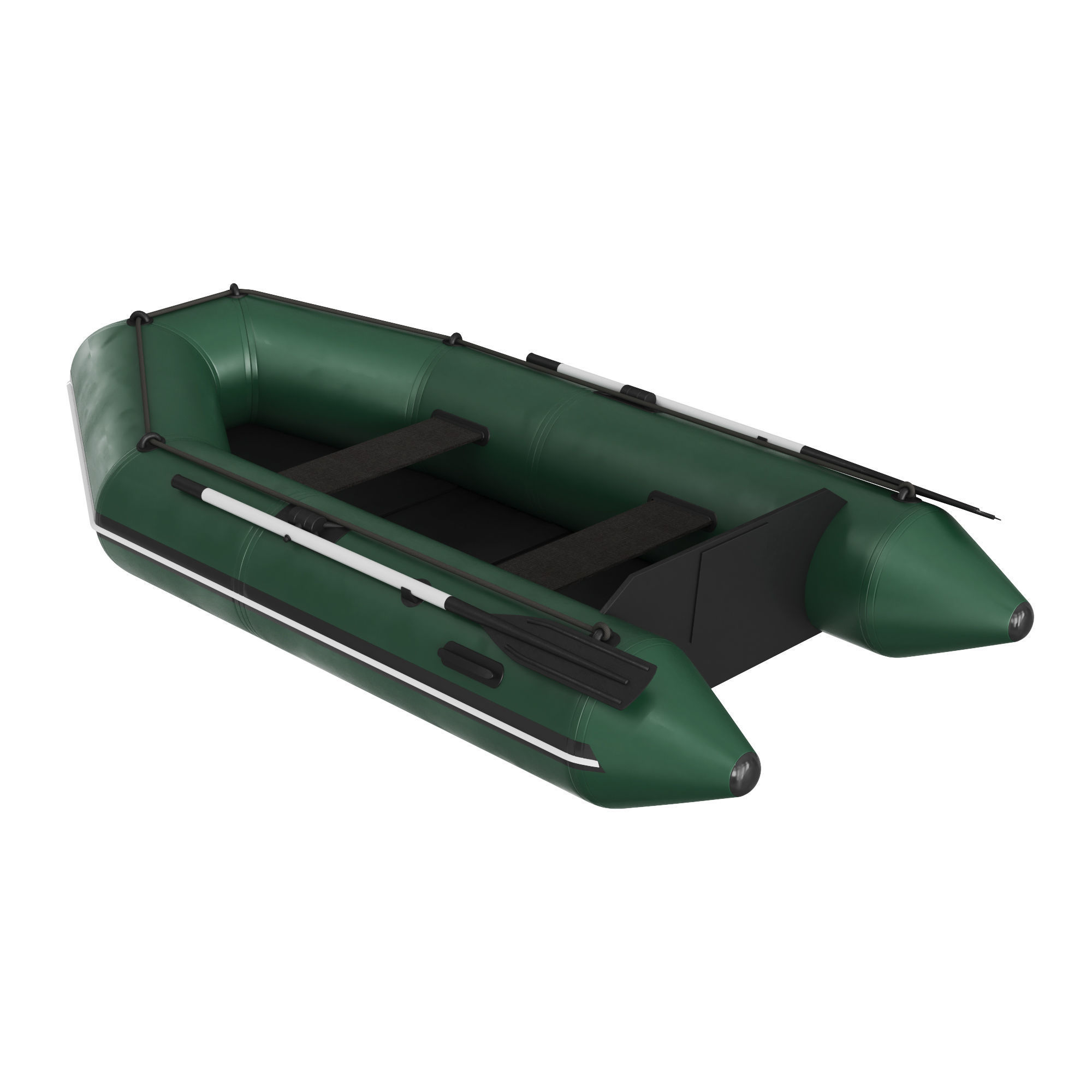 Inflatable boat 2 3D model_1