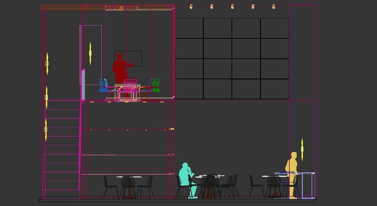 HIGH QUALITY Exhibition Stand - size 1000cm x 600cm  3D model_5
