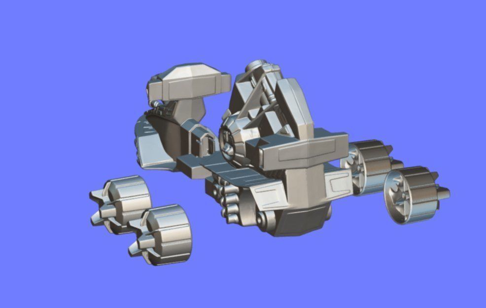 80s MOTU VEHICLE 02 - 3D SCAN 3D print model_6