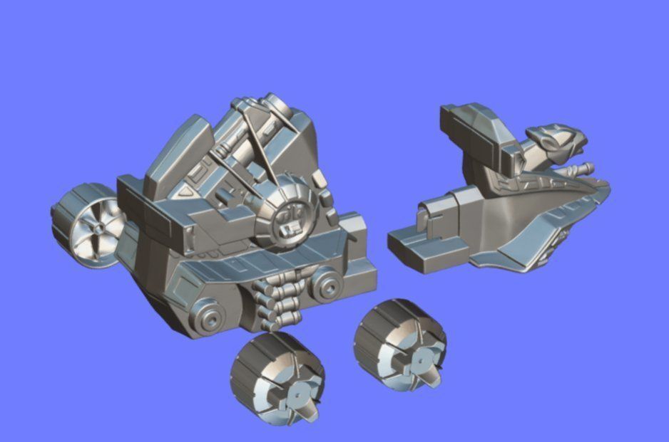 80s MOTU VEHICLE 02 - 3D SCAN 3D print model_7