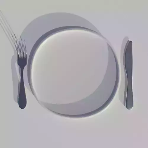 Cutlery and Plate