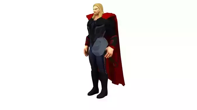 Thor odinson Low-poly 3D model