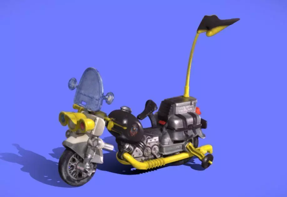 80s POLICE-ACADEMY BIKE - 3D SCAN 3D print model