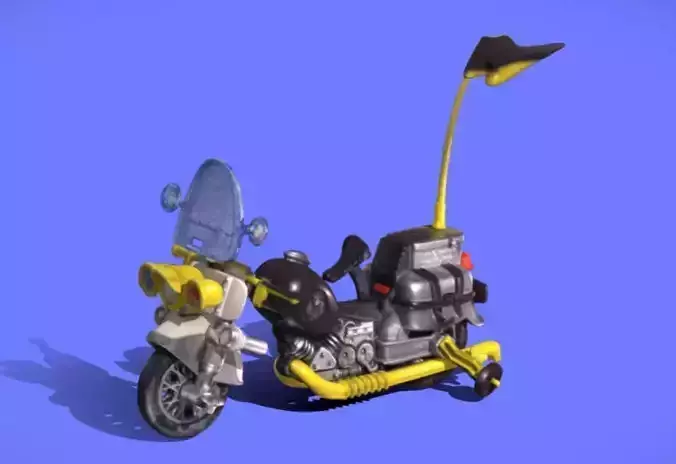 80s POLICE-ACADEMY BIKE - 3D SCAN