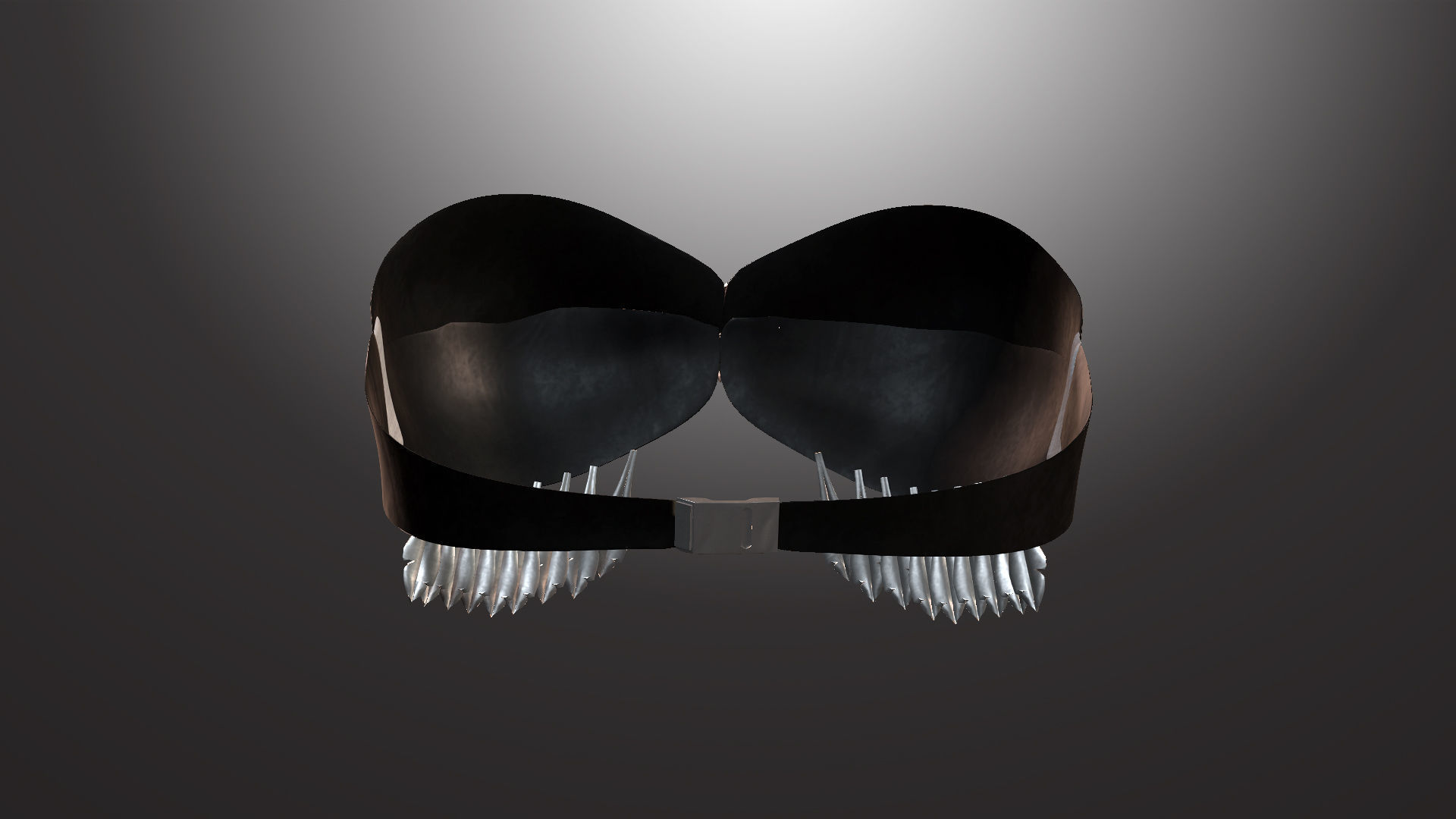 DTS-Model01-Bra2B feathered headpiece Low-poly 3D model_2