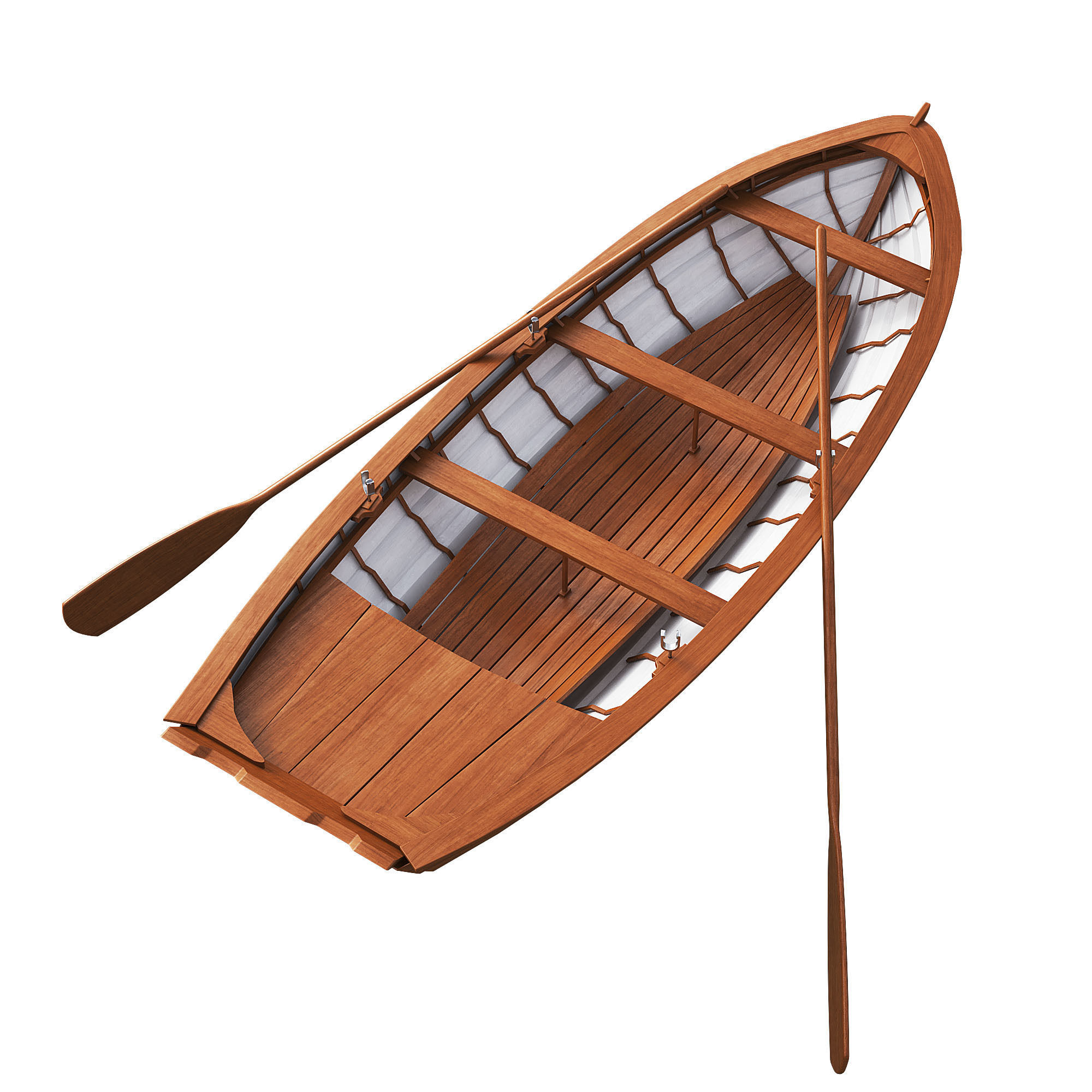Wooden Boat 3D model_3