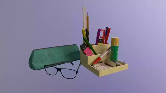 Low Poly Stationery