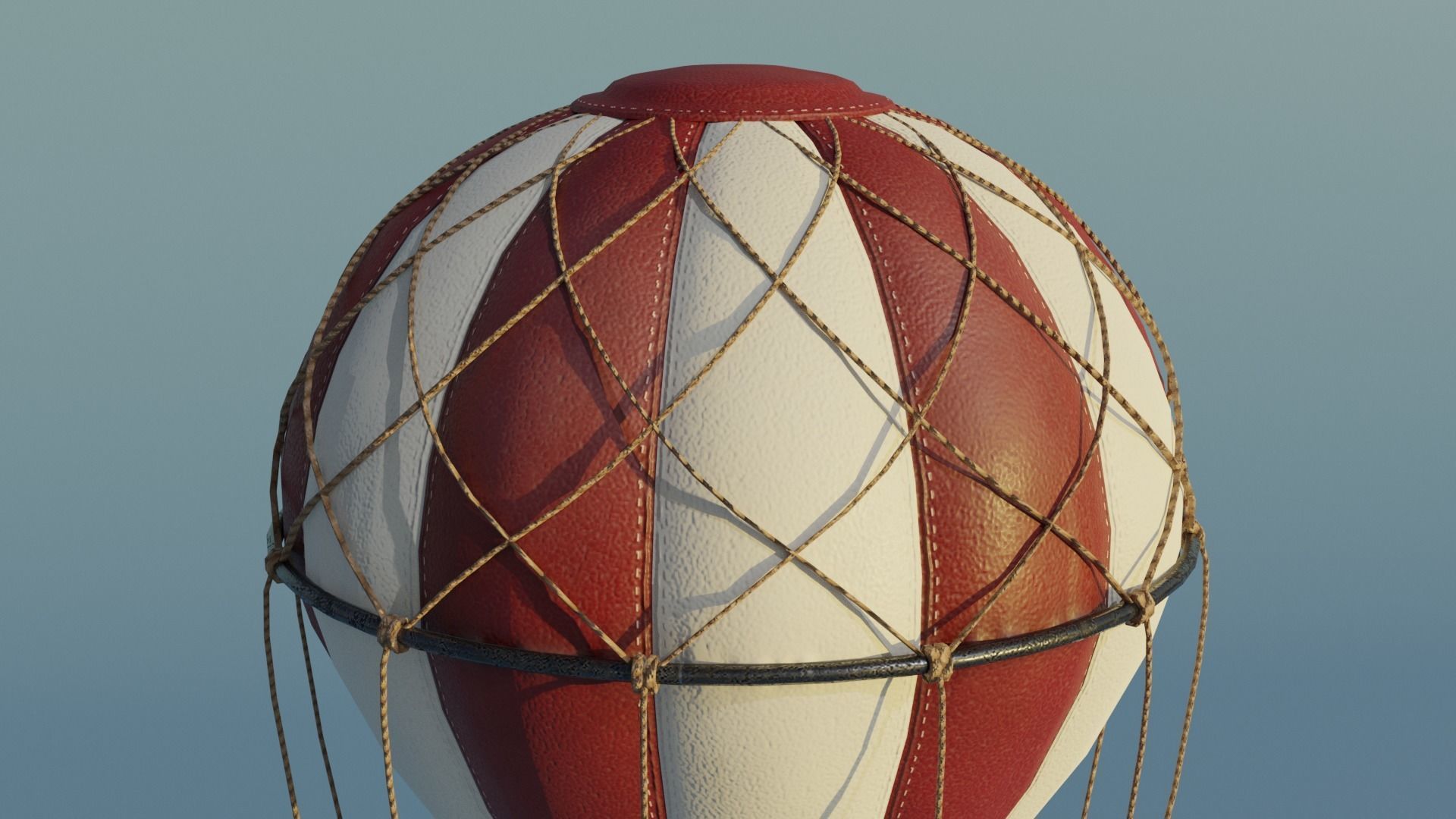 Hot Air Balloon Low-poly 3D model_2