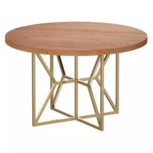 Hayes Round Acacia Dining Table Crate and Barrel