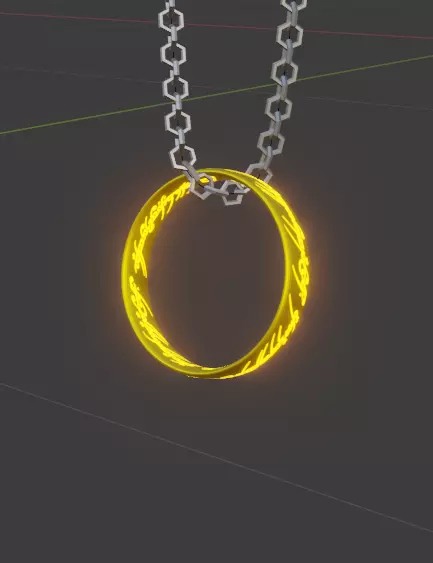 The One Ring Free low-poly 3D model