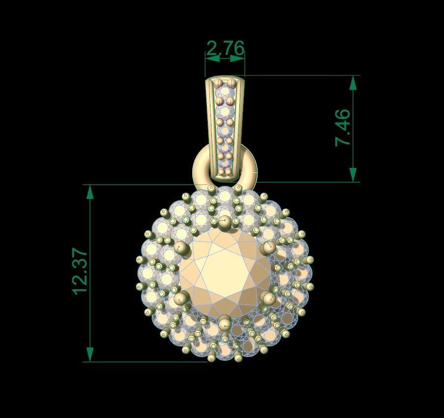 Pendant 55 3D print model_7