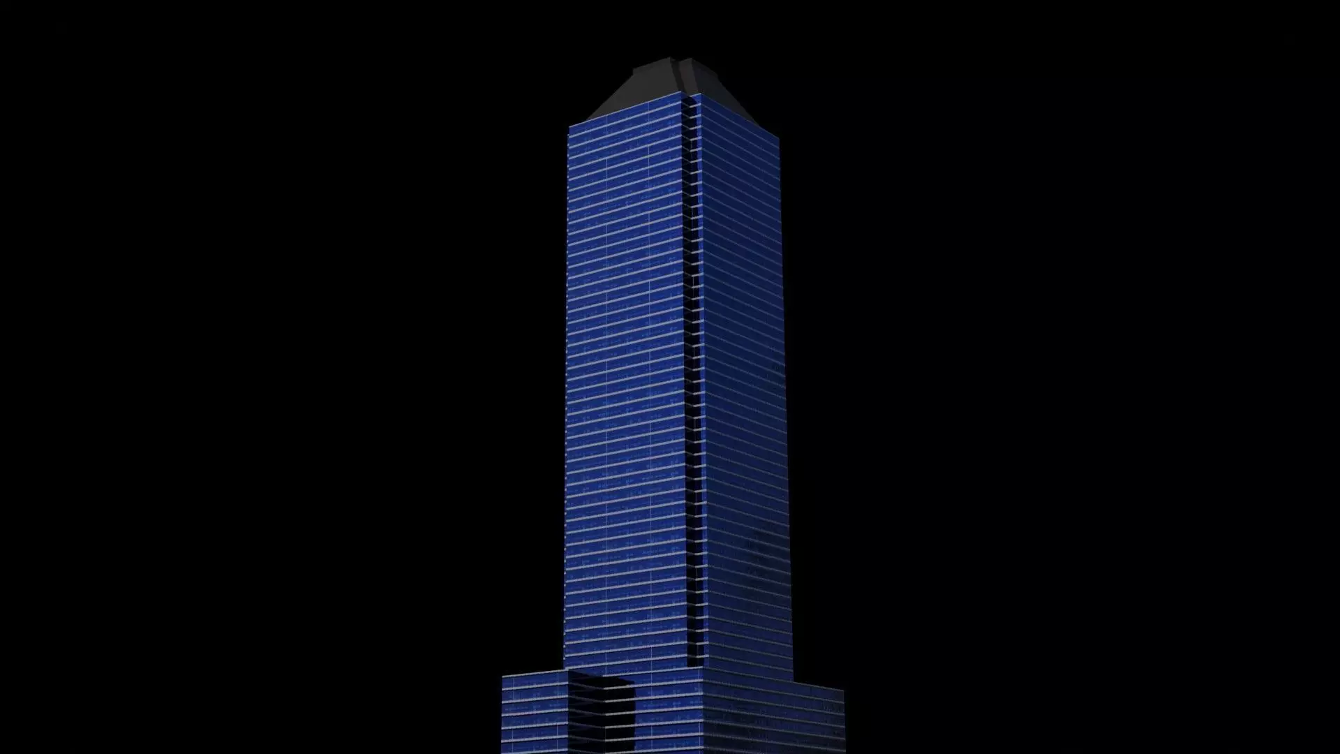 60 Wall Street - NYC Low-poly 3D model_0