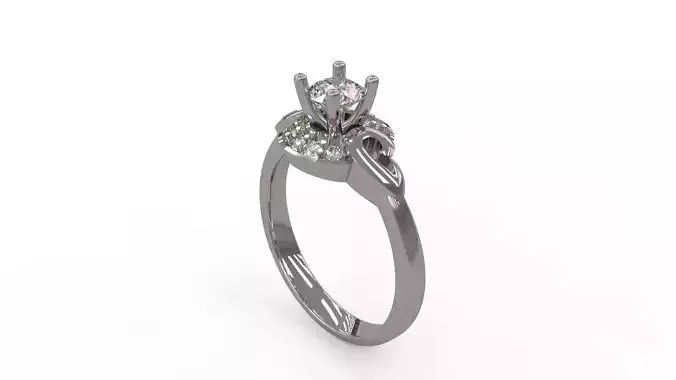 Woman Solitaire Ring 103