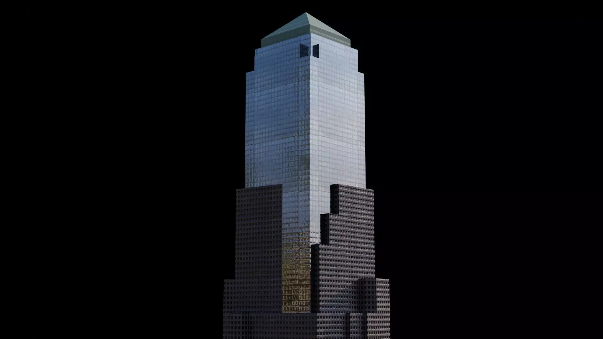 200 Vesey Street - NYC Low-poly 3D model_0