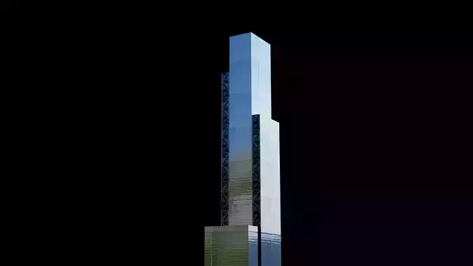 3 World Trade Center - NYC Low-poly 3D model