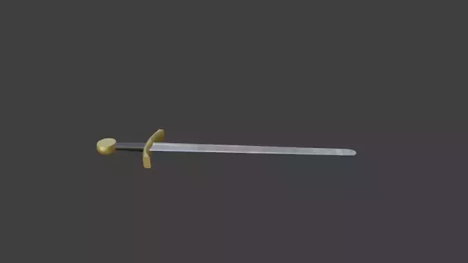 15th Century Medieval Sword Low-poly 3D model