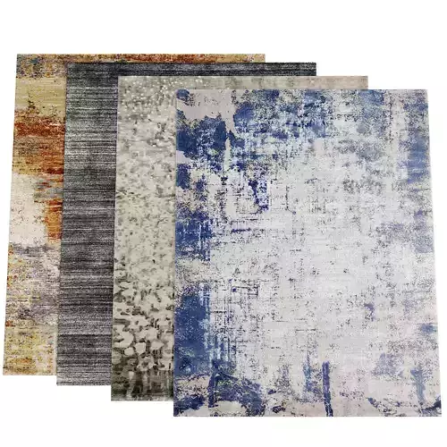 Rugs set four different 3D model